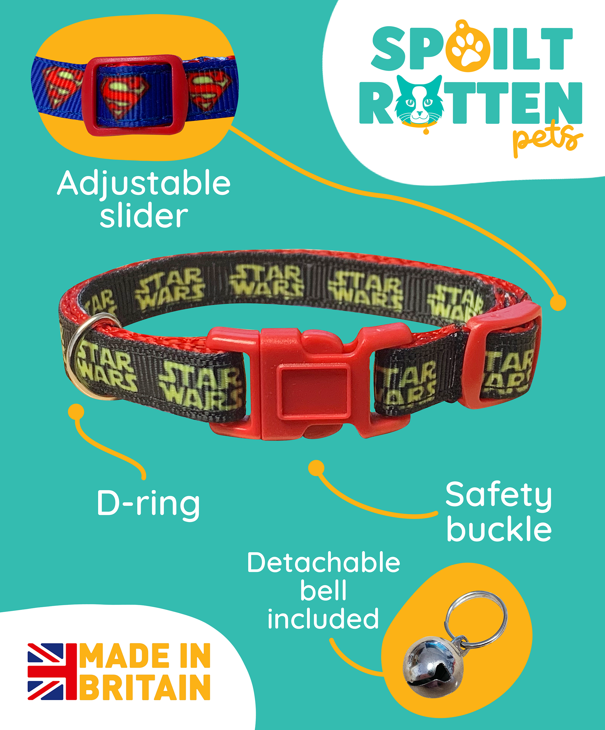 Star wars cat shop collar