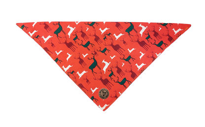 The Camden - Red Stag Tied Dog Bandana