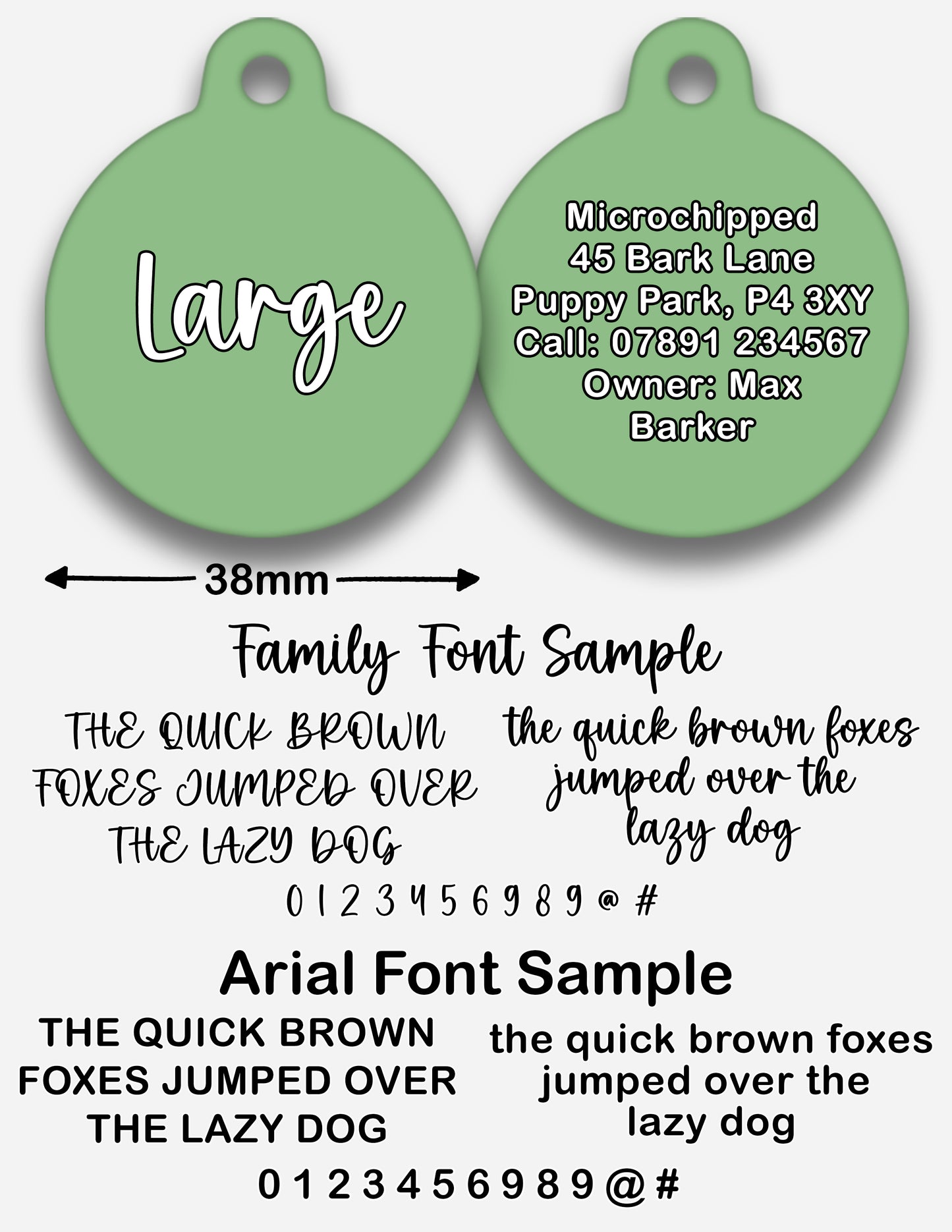 Matcha - Pet ID Tag