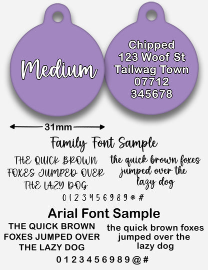 Lilac - Pet ID Tag
