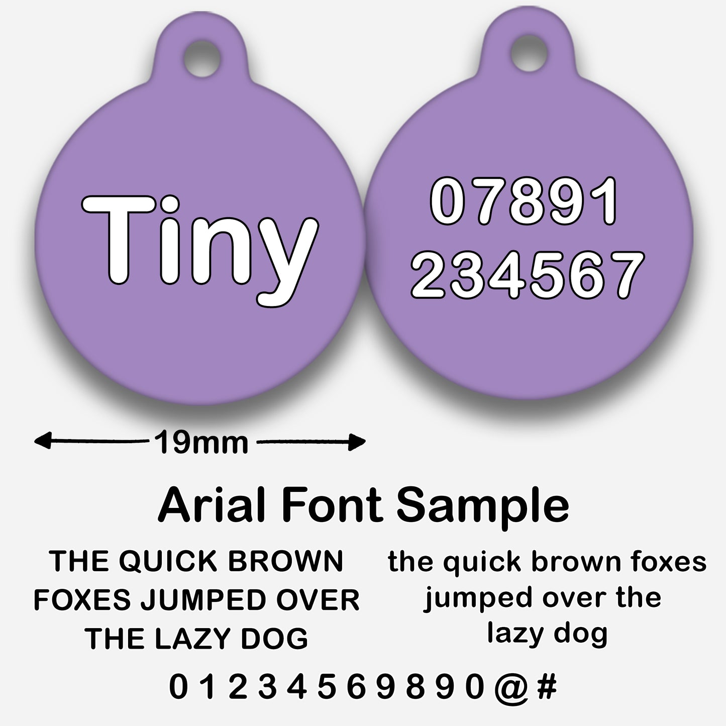 Lilac - Pet ID Tag