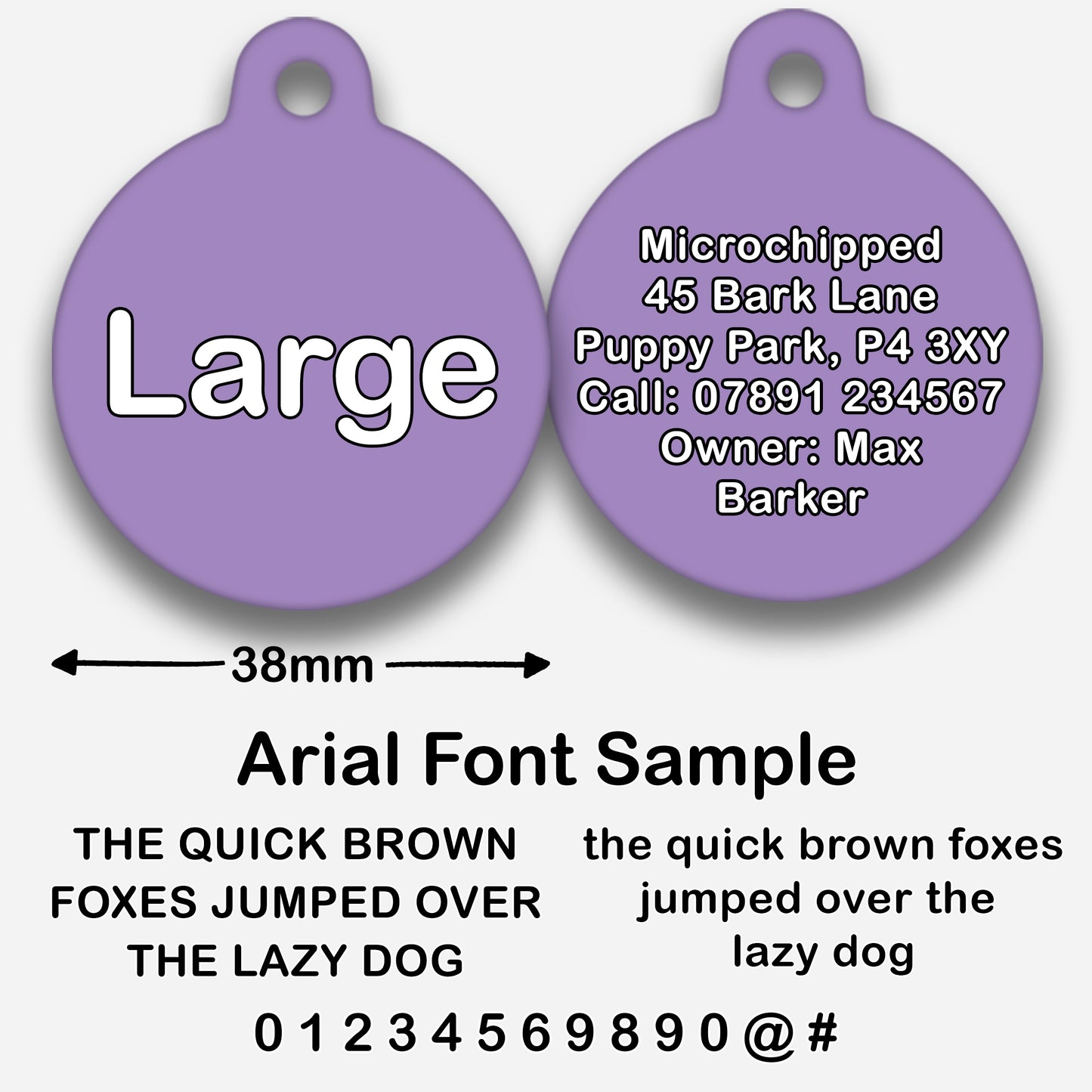 Lilac - Pet ID Tag