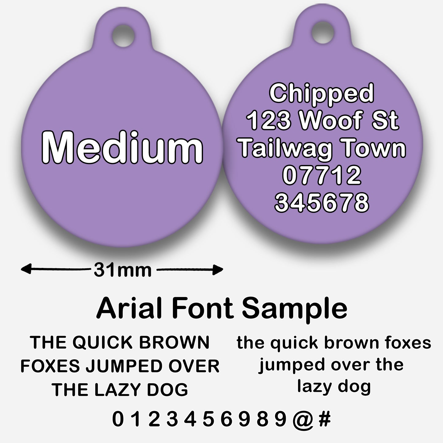 Lilac - Pet ID Tag