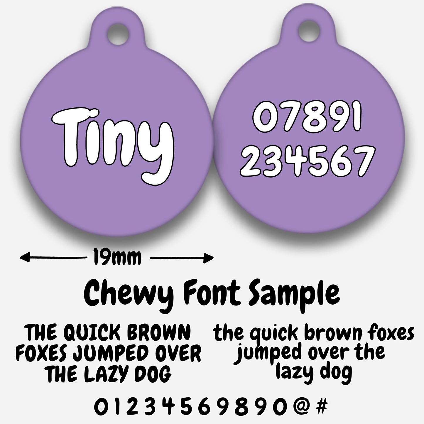 Lilac - Pet ID Tag