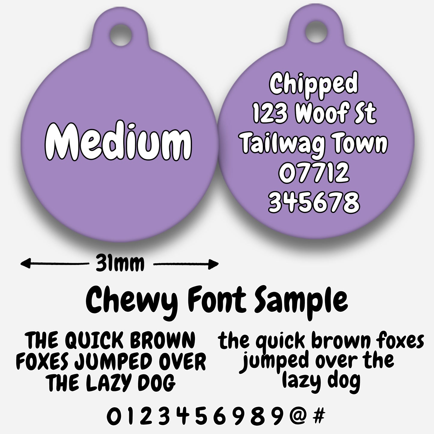 Lilac - Pet ID Tag