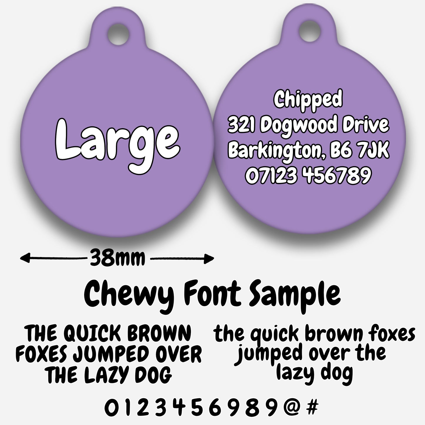 Lilac - Pet ID Tag