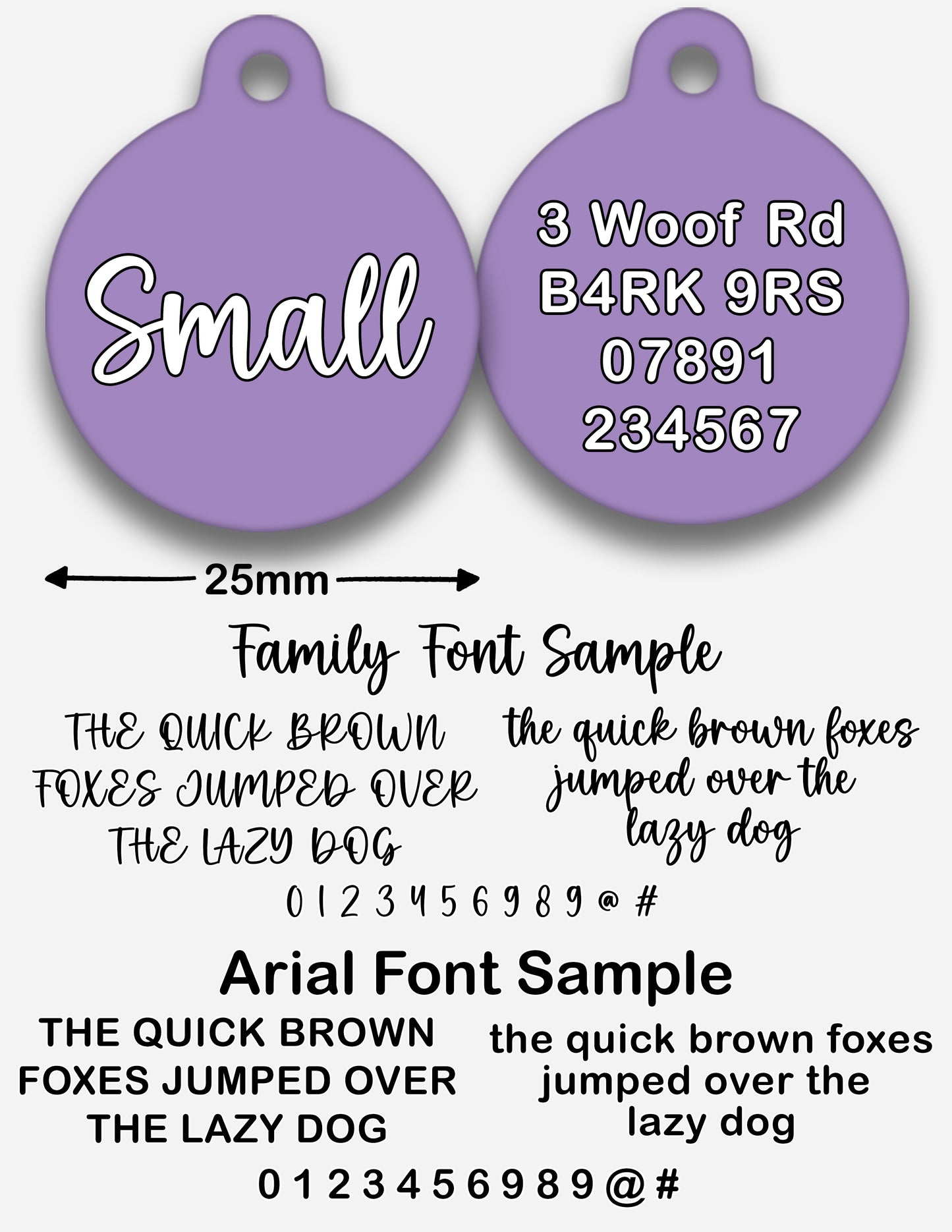 Lilac - Pet ID Tag