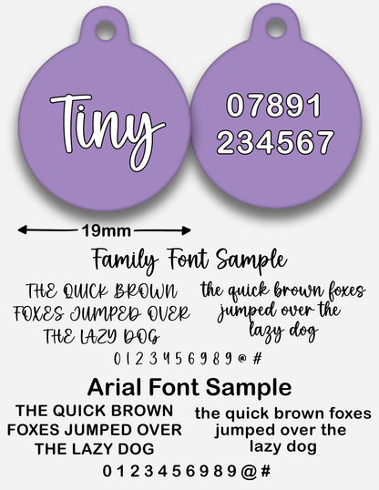 Lilac - Pet ID Tag