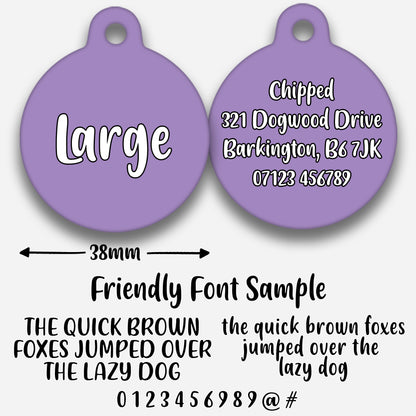 Lilac - Pet ID Tag