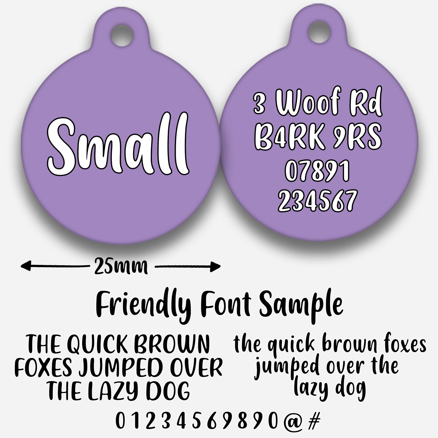 Lilac - Pet ID Tag