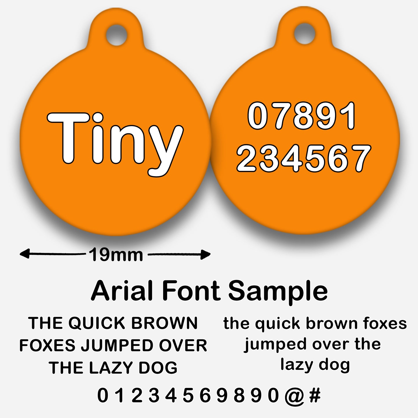 Orange - Pet ID Tag