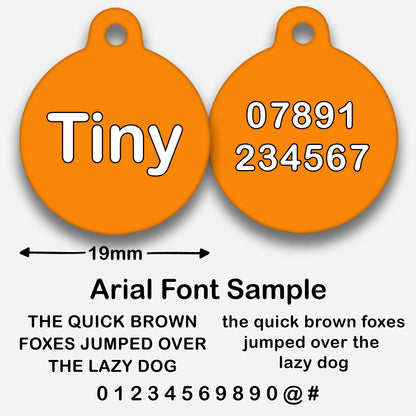 Orange - Pet ID Tag