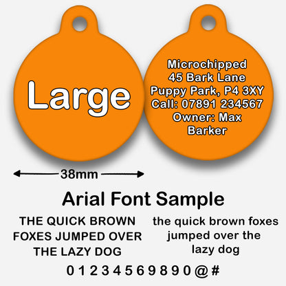 Orange - Pet ID Tag