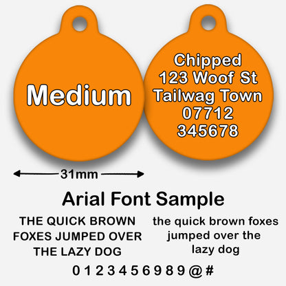Orange - Pet ID Tag