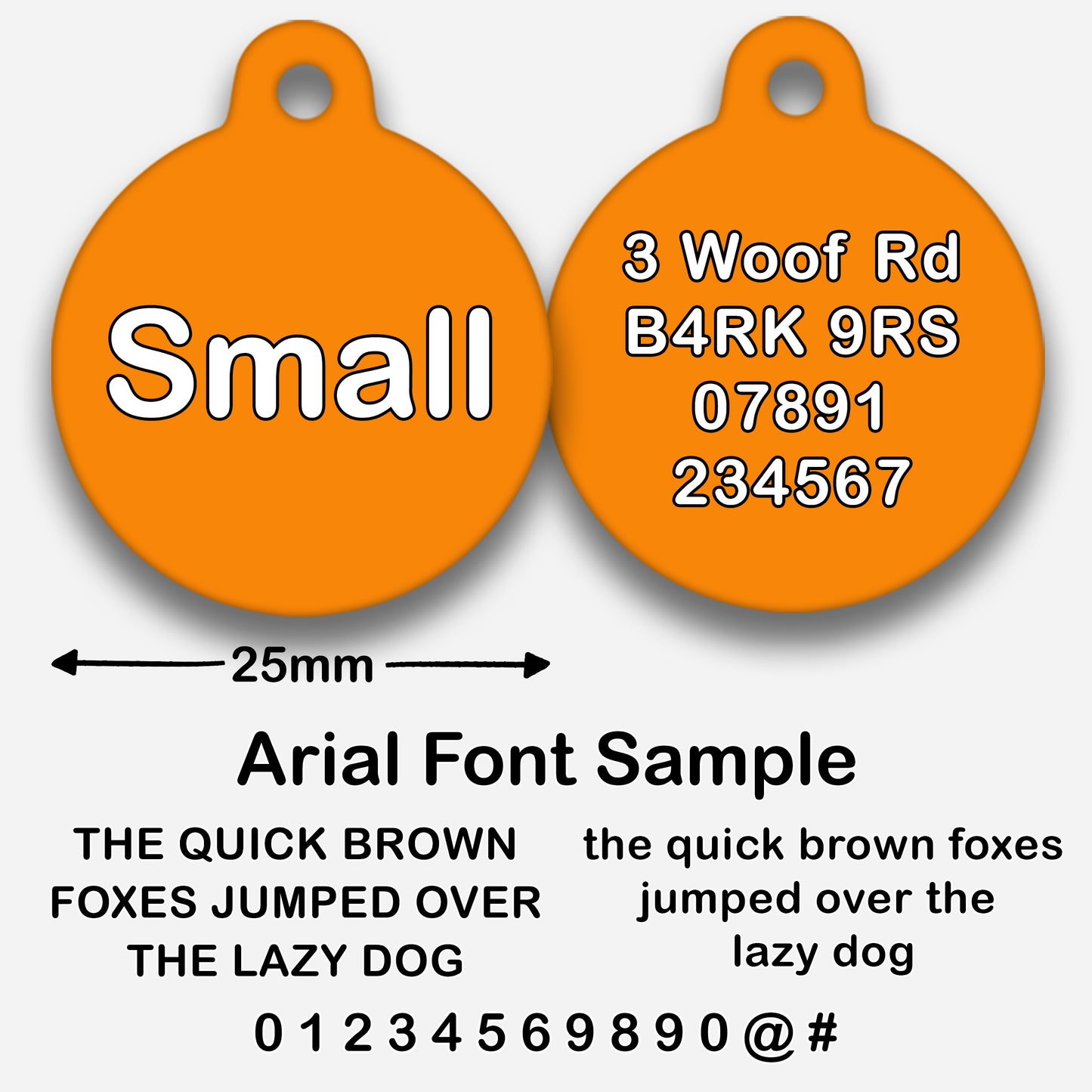 Orange - Pet ID Tag