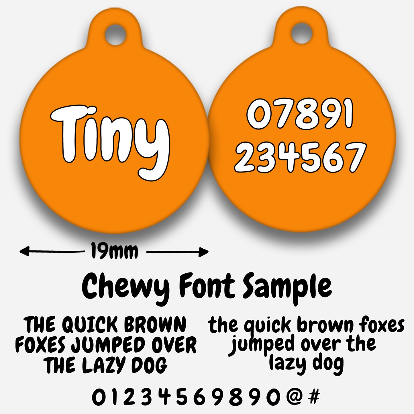 Orange - Pet ID Tag