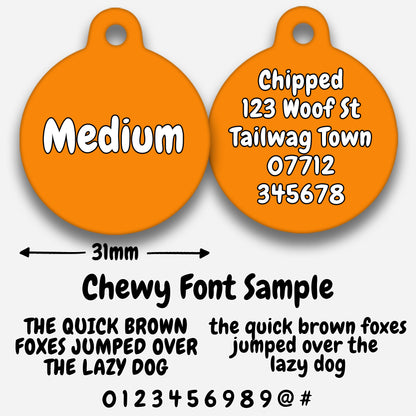 Orange - Pet ID Tag