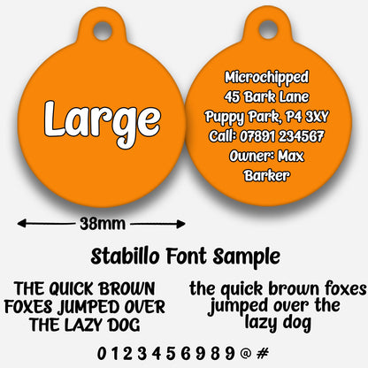 Orange - Pet ID Tag