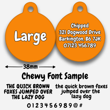 Orange - Pet ID Tag