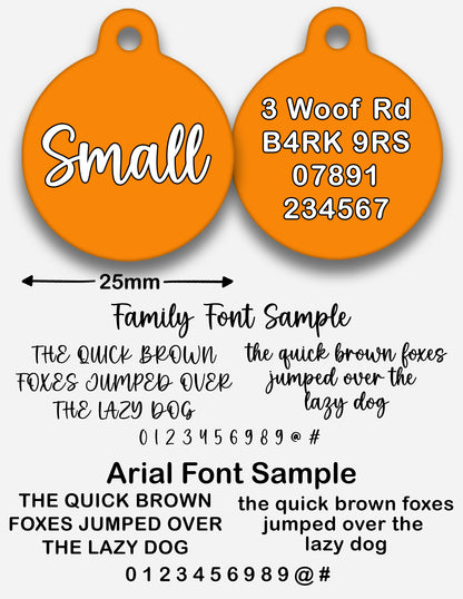 Orange - Pet ID Tag