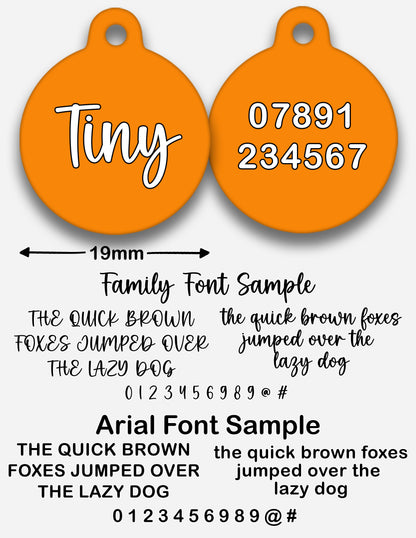 Orange - Pet ID Tag