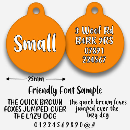Orange - Pet ID Tag