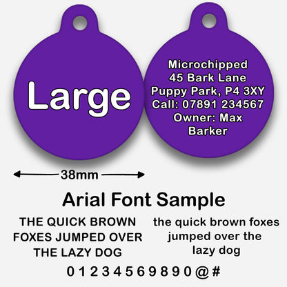 Purple - Pet ID Tag