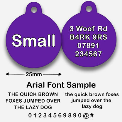 Purple - Pet ID Tag