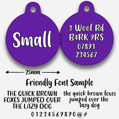 Purple - Pet ID Tag