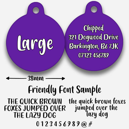 Purple - Pet ID Tag