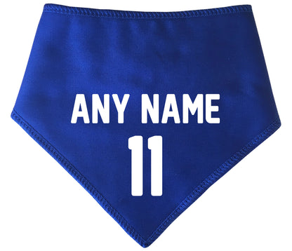 Team Sports Shirt Any Name & Number Dog Bandana