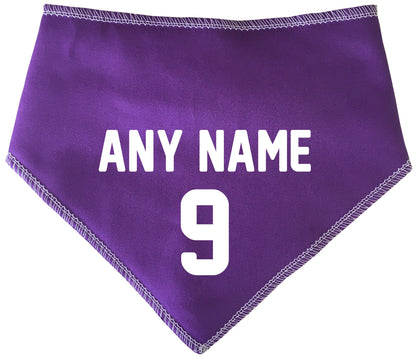 Team Sports Shirt Any Name & Number Dog Bandana