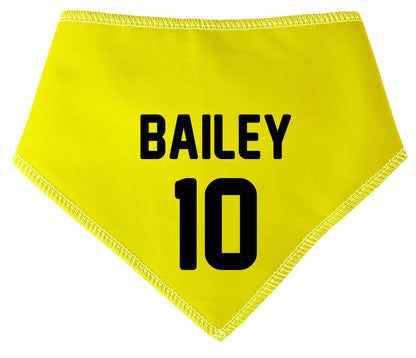 Team Sports Shirt Any Name & Number Dog Bandana