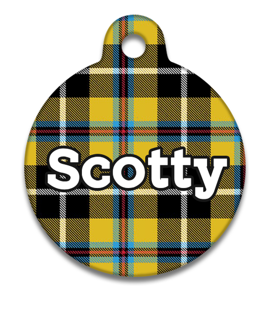 Cornish Tartan - Pet ID Tag