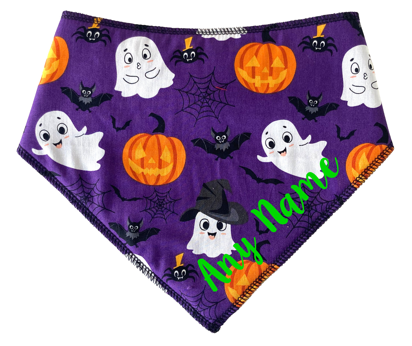 Cute Ghosts Pumpkins & Bats Personalised Dog Bandana