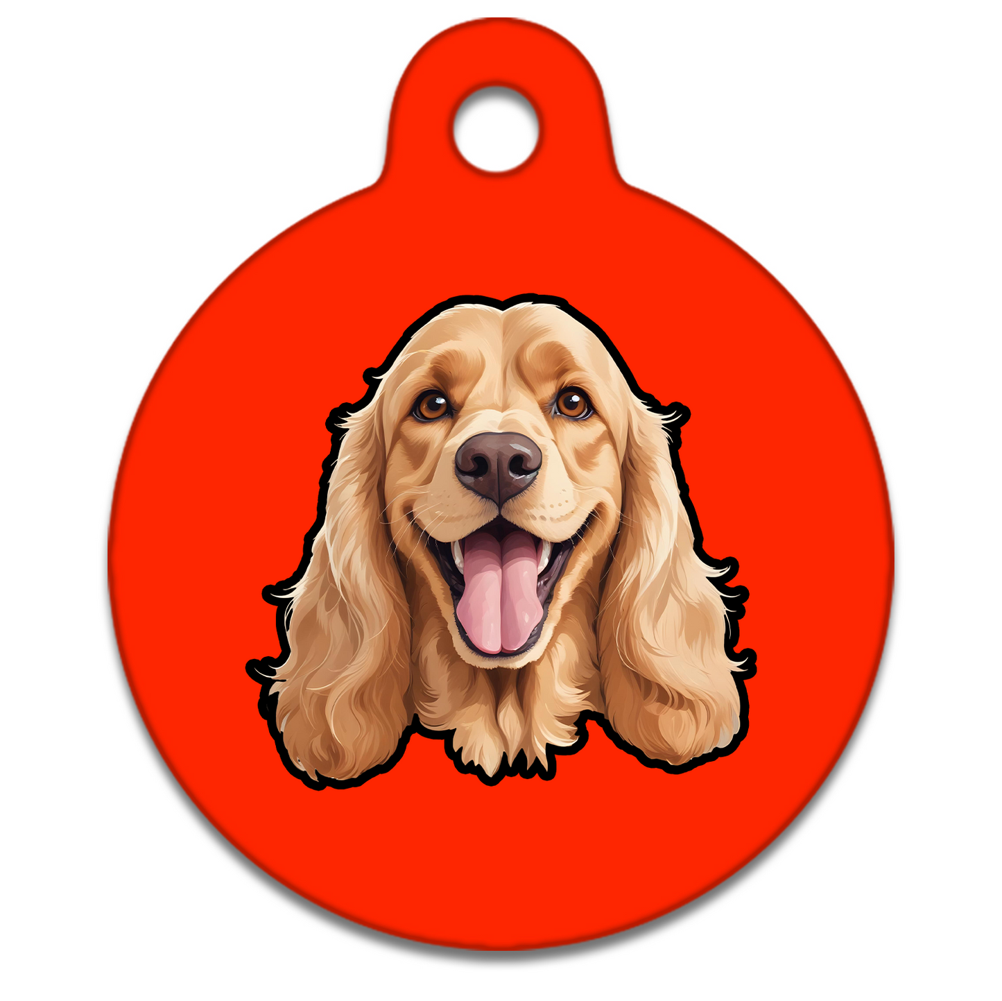19mm Diameter Tiny Size - Spaniel Design