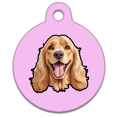 38mm Diameter Large Size - Cocker Spaniel Design