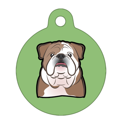 19mm Diameter Tiny Size - Bulldog Dog