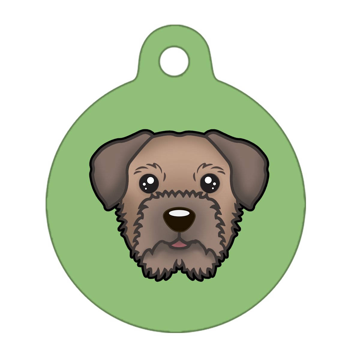 31mm Diameter Medium Size - Border Terrier Dog