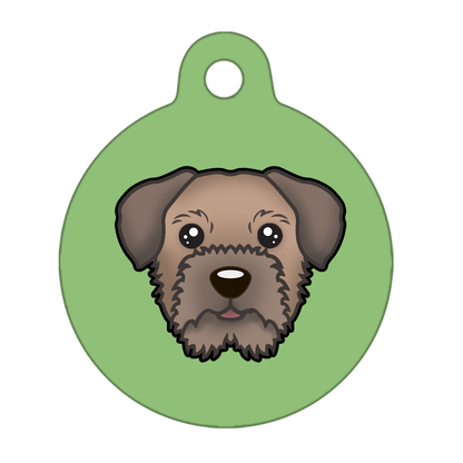31mm Diameter Medium Size - Border Terrier Dog