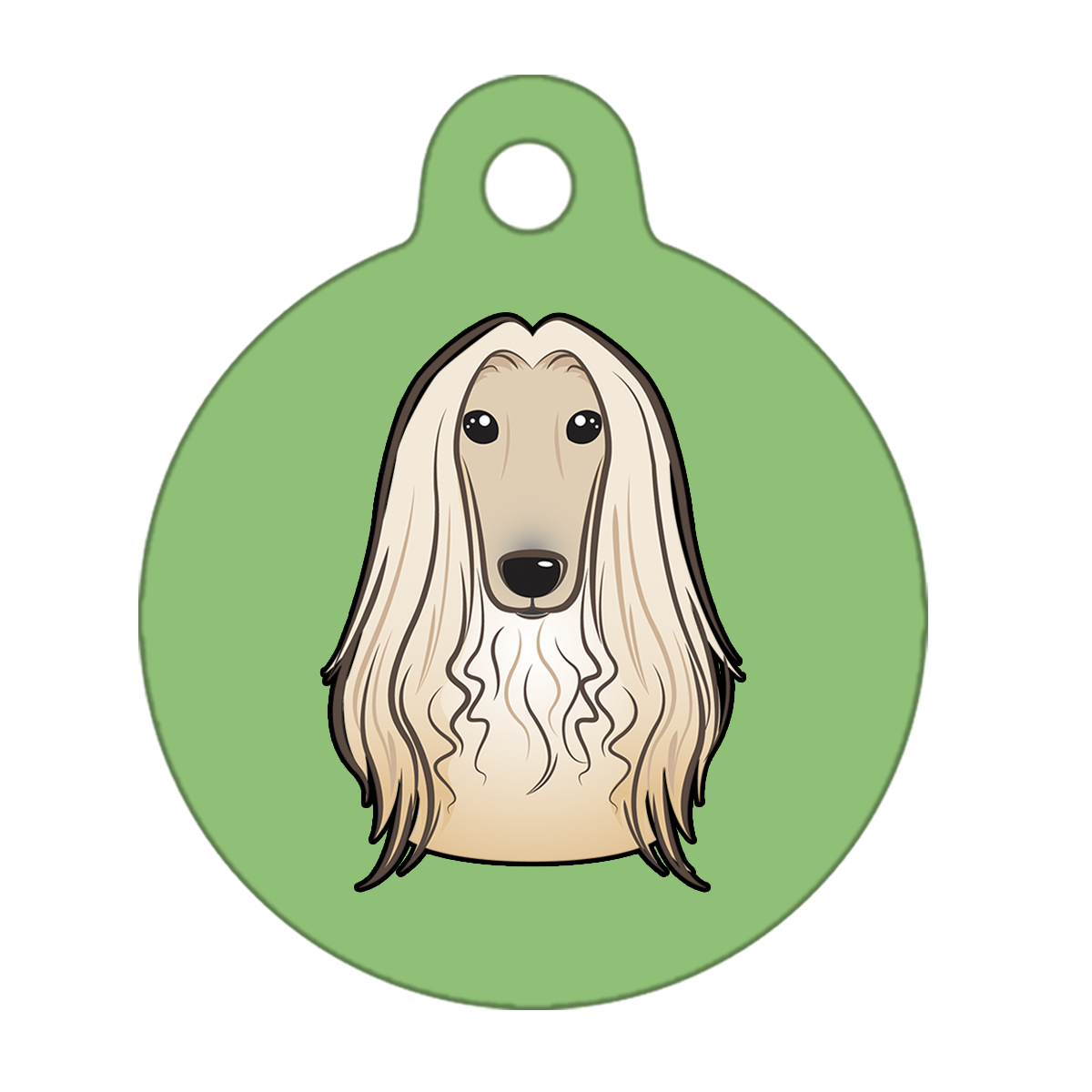 31mm Diameter Medium Size - Afghan Hound Dog