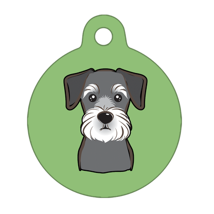 25mm Diameter Small Size - Schnauzer Dog
