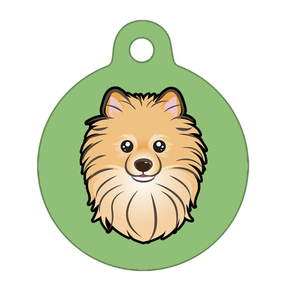25mm Diameter Small Size - Pomeranian Dog
