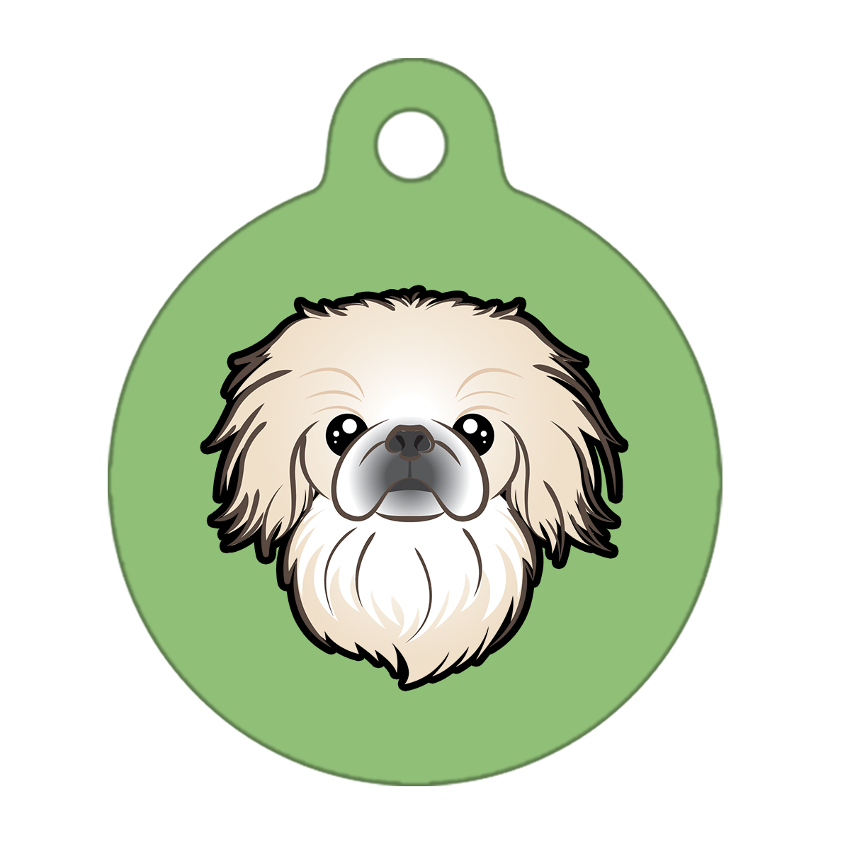 31mm Diameter Medium Size - Pekingese Dog