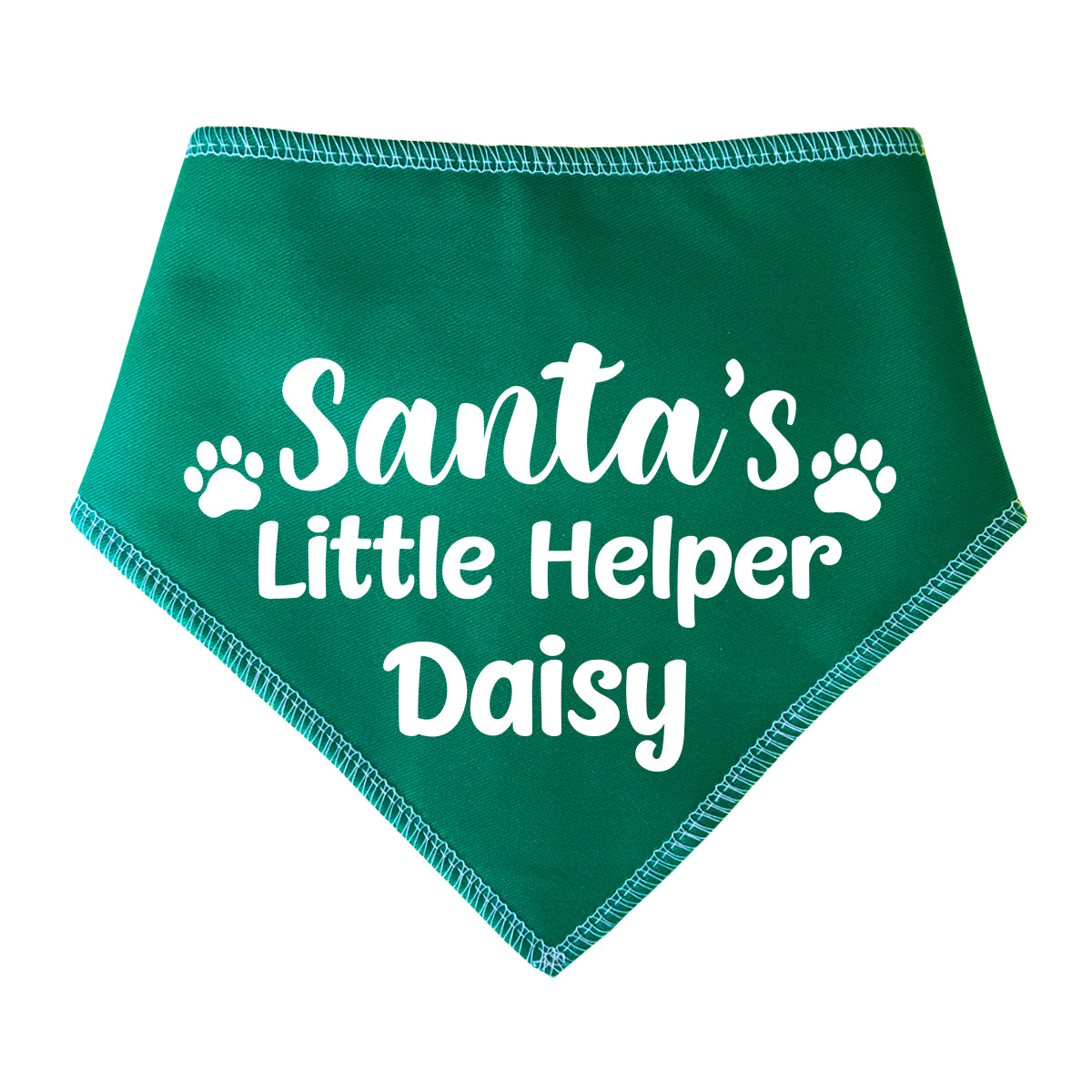 Santa's Little Helper Personalised Dog Bandana