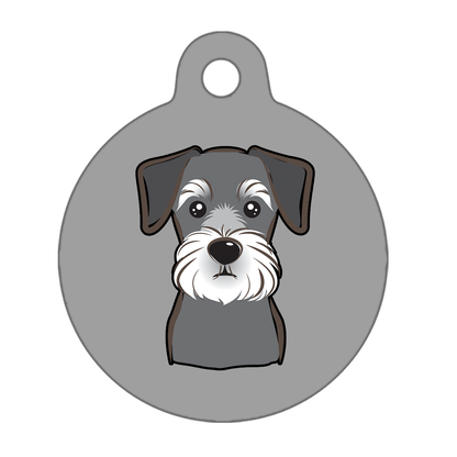 25mm Diameter Small Size - Schnauzer Dog