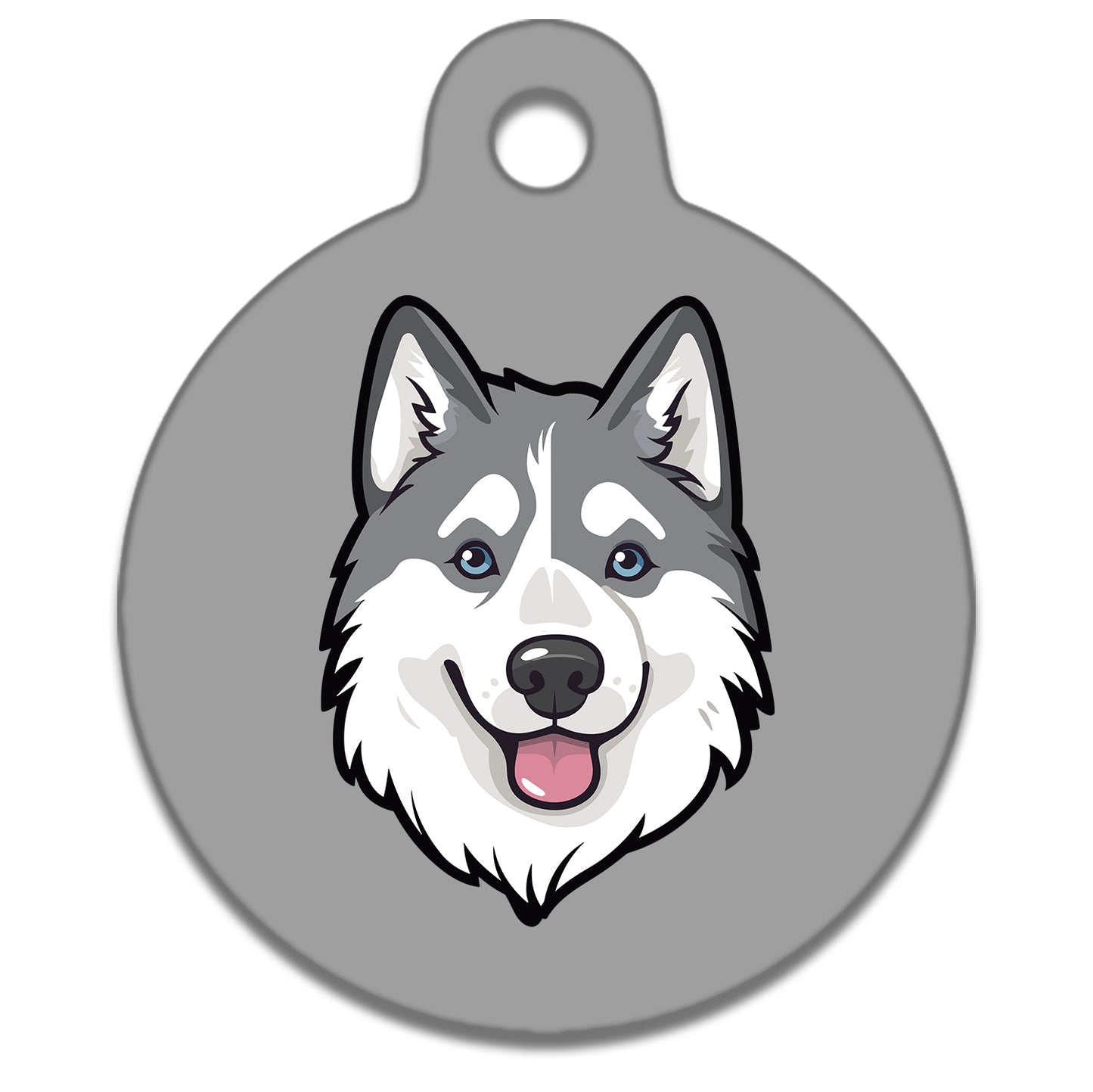 19mm Diameter Tiny Size - Husky Malamute Dog