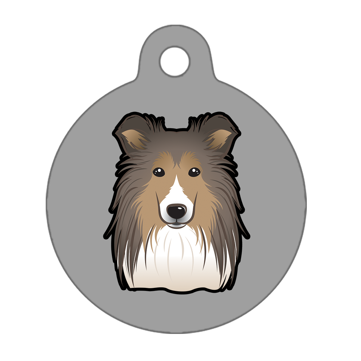 19mm Diameter Tiny Size - Shetland Dog