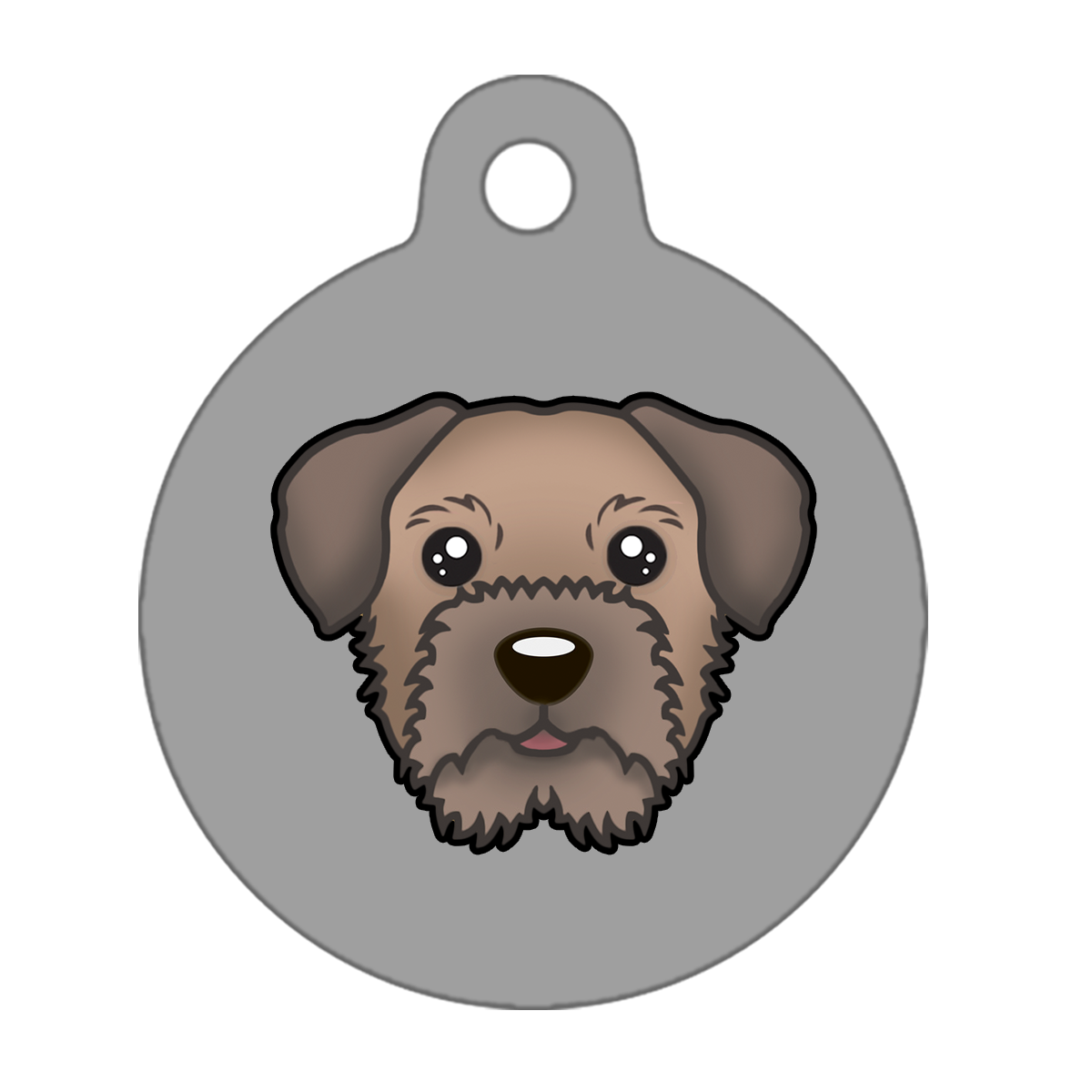 25mm Diameter Small Size - Border Terrier Dog