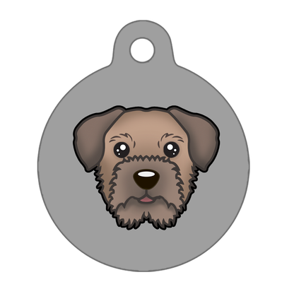 25mm Diameter Small Size - Border Terrier Dog